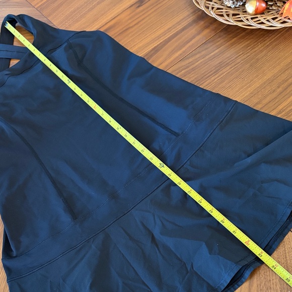 Lululemon Hot Hitter Black Racer Back Drop Waist Mini Tennis Dress 6? - Picture 11 of 12